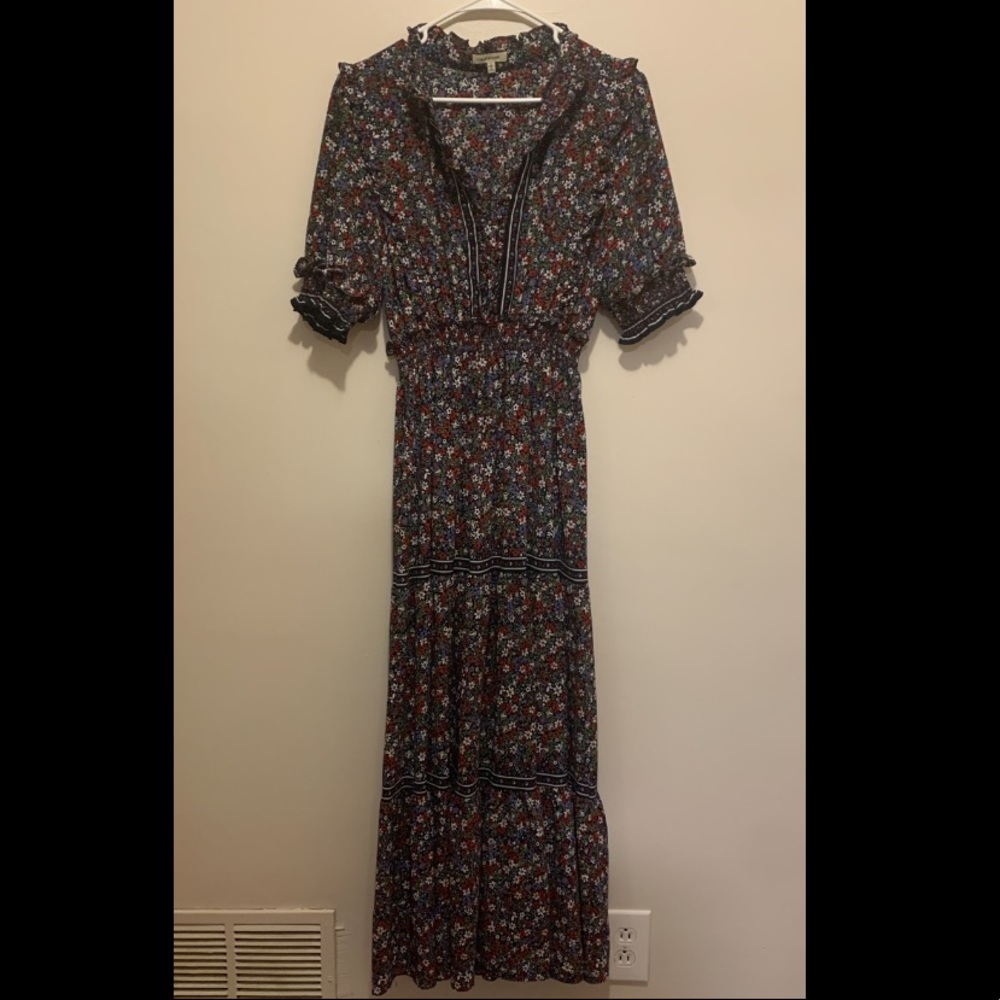 Max Studio long floral print dress